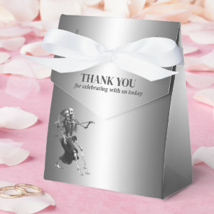 Elegant gothic halloween wedding favour box