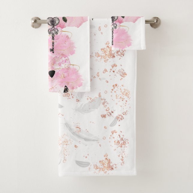 Elegant, gothic, original Bath Towel Set (Insitu)