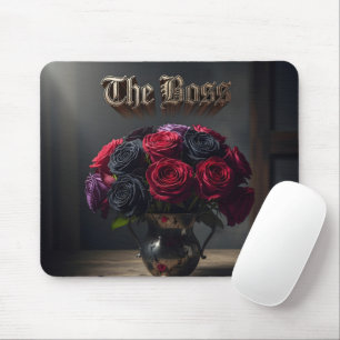 Elegant Gothic The Boss Roses Gift for Manager Mouse Mat