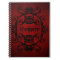 Elegant gothic vampire damask red and black