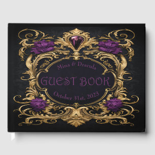 Elegant Gothic Wedding Guest Book