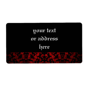 Elegant Gothic wedding large labels for your text