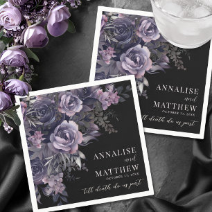 Elegant Gothic Wedding Napkin