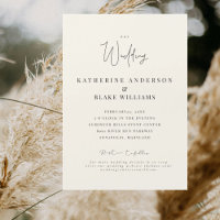 Elegant Grace Cream Wedding Magnetic