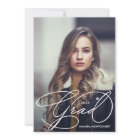 Elegant Grad Script Photo Graduation