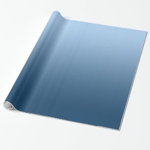 Elegant Gradient Blue Wrapping Paper