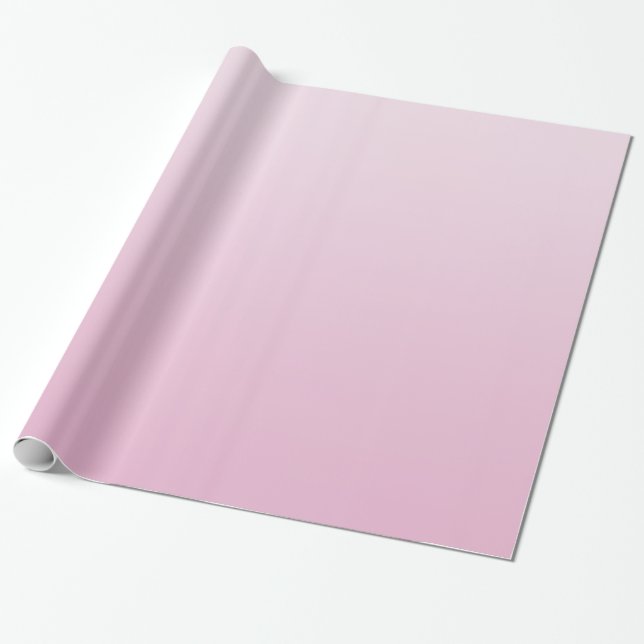 Elegant Gradient Coral Pink Wrapping Paper (Unrolled)