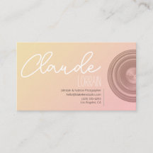 Elegant Gradient Photographer with Lens Graphic