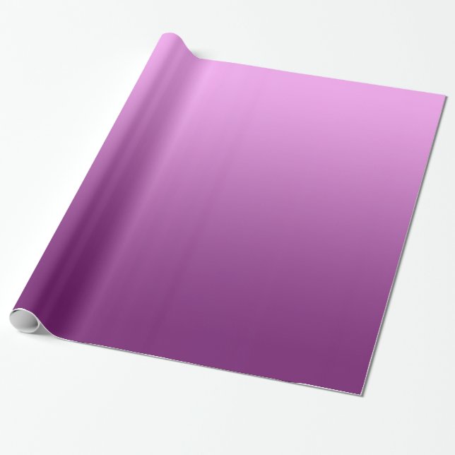 Elegant Gradient Pink Wrapping Paper (Unrolled)