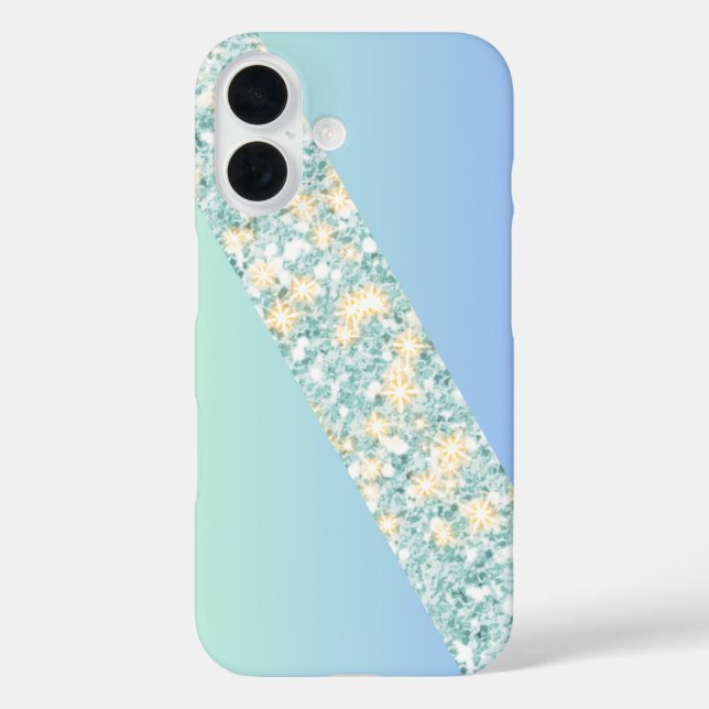 Elegant Gradient Sparkle Case-Mate iPhone Case (Back)