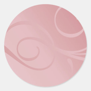 Elegant Gradient Swirls Classic Round Sticker