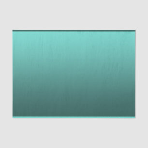 Elegant Gradient Teal Green Tissue Paper