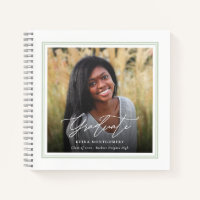 Elegant Graduate 2 Photo Square Guest Graduation