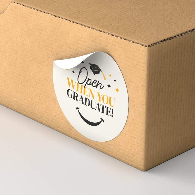 Elegant Graduate Class of 2024 Keepsake Graduation Classic Round Sticker (Creator Uploaded)