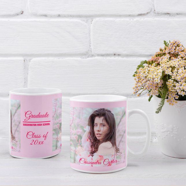 Elegant Graduate Custom Photo Mug (Creator Uploaded)