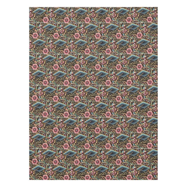 Elegant Graduation 2025 Design 2 Tablecloth (Front)