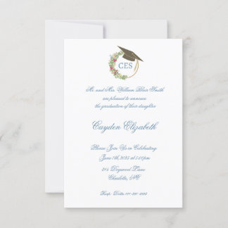 Elegant Graduation Announcement and Party Invites
