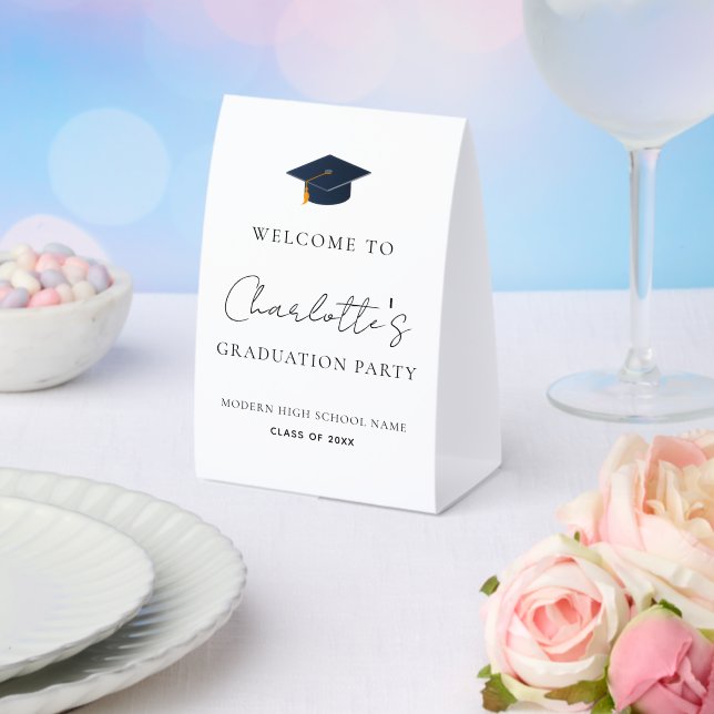 Elegant Graduation Cap & Custom Name (Insitu(Wedding))