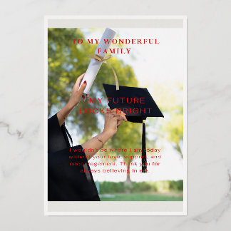 Elegant Graduation Card – A Bright Future Awaits