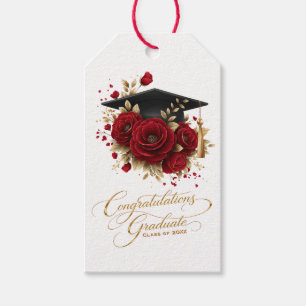 Elegant Graduation Celebration • Gold Script  Gift Tags