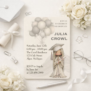 Elegant Graduation Celebration Invitation