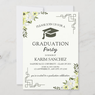 Elegant Graduation Celebration Invitation 2025