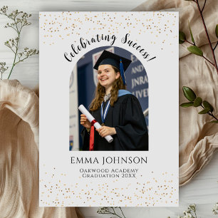 Elegant Graduation Celebration Sparkle Design Invitation