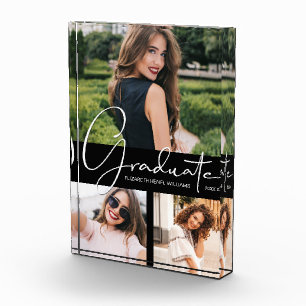Elegant Graduation Collage Keepsake Photo Block