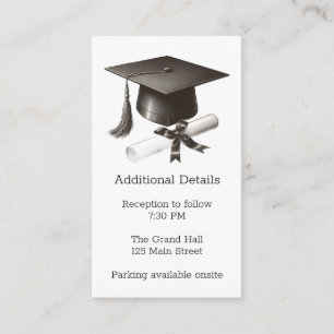 Elegant Graduation Enclosure Card