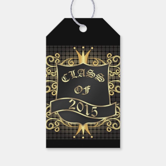 Elegant Graduation Gift Tag - SRF (Front)