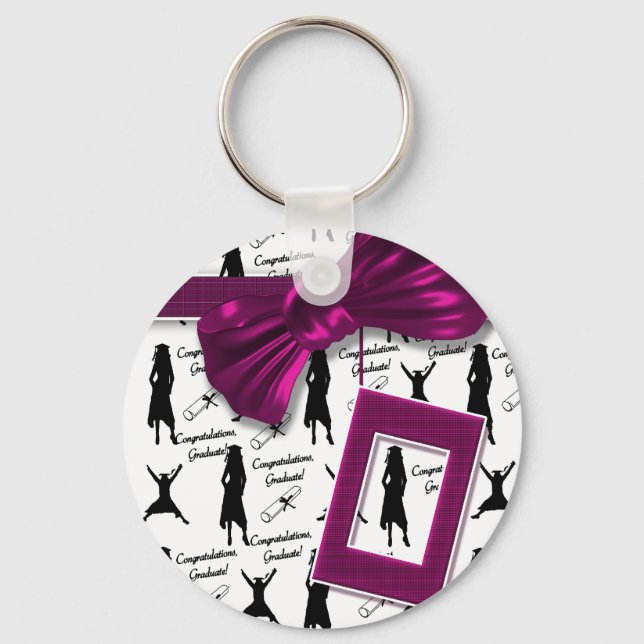 Elegant graduation gifts for women - car keychains (Front)