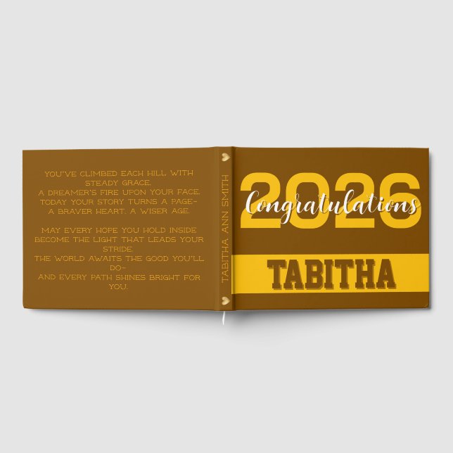 Elegant Graduation Guest Book (Full)