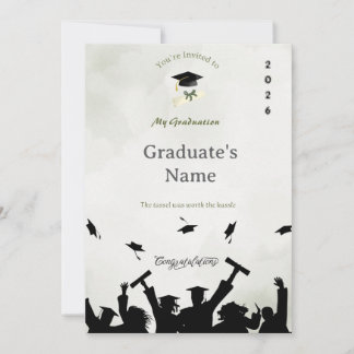 Elegant Graduation Invitation | Custom Name & Year