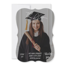 Elegant Graduation Invitation — "the Did It!