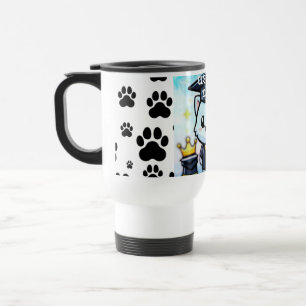 Elegant Graduation Kitty Travel Mug