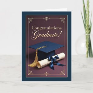 Elegant Graduation Milestone Greeting Design Card