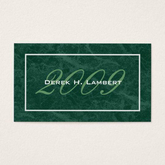 Elegant Graduation Name Cards - Class of 2009