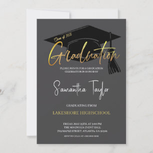 Elegant Graduation Party Invitation