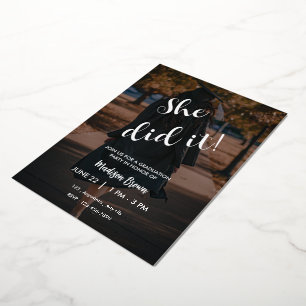 Elegant Graduation Party Invitation