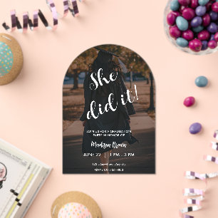 Elegant Graduation Party Invitation