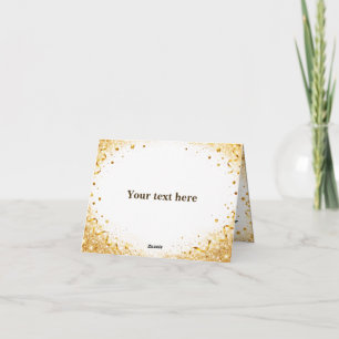 Elegant Graduation Thank You Card Gold