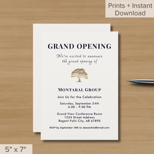 Elegant Grand Opening Invitation (Creator Uploaded)