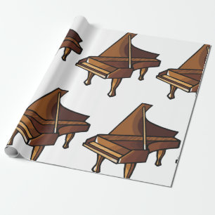 Elegant Grand Piano Music Lovers Design  Wrapping Paper