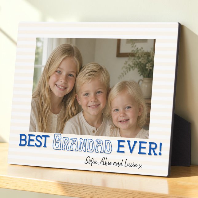 Elegant Grandad Photo Keepsake Plaque (Creator Uploaded)