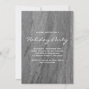 Elegant Granite Holiday Party Invitation