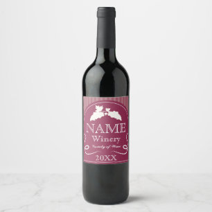 Elegant grapevine design for wine labels. wine label