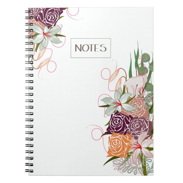Elegant Gratitude Journal Floral Bouquet Design II (Front)