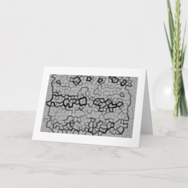 Elegant Gray Abstract Invitation Greeting Cards (Front)