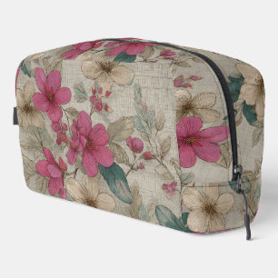 Elegant Gray Floral Bag