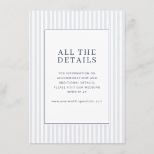 Elegant Gray Minimalist Stripes Enclosure Card